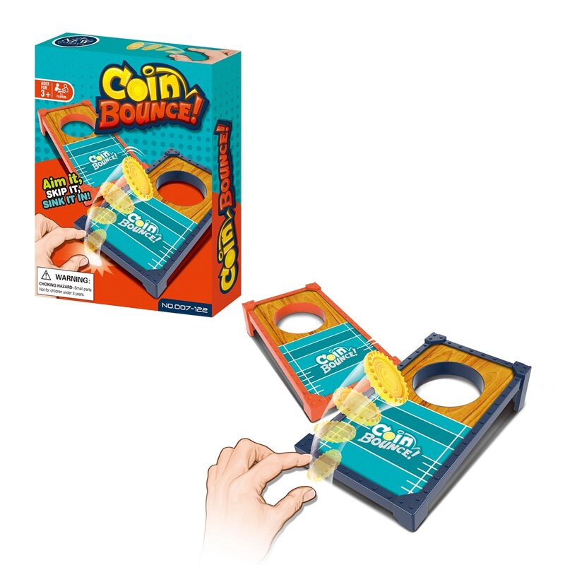 الوالدين والطفل عادية فنجر لعبة قنبلة عملة لعبة من البلاستيك مجلس لعبة العملات المعدنية