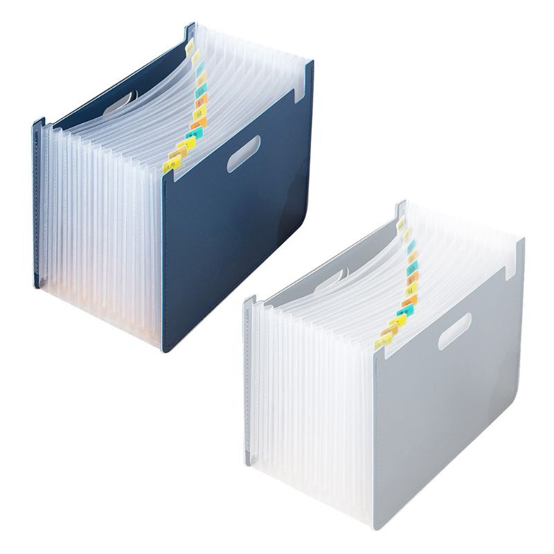 Cartella per File espandibile a 13 tasche A4 Organizer porta documenti portaoggetti per ufficio scolastico