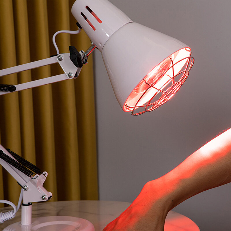 150W 붉은 빛 치료 램프 적외선 빛 물리 치료 난방 램프 바디 어깨 허리 통증 릴리프 혈액 순환 피부에 대 한