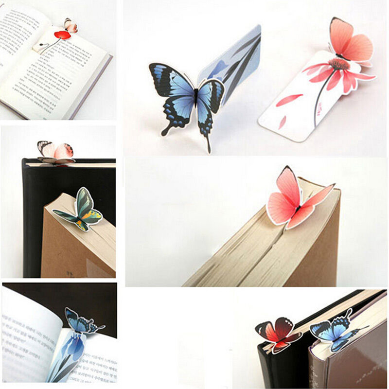 나비 책갈피 아름다운 생일 선물 귀여운 책갈피 무작위 보내기 좋은 9.5cm * 3cm