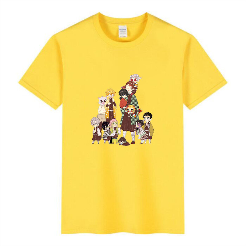 New Summer T-shirt Children's Clothing  Kid Boy And Girl Sleeve Cute Cartoon  4-14 t Cotton Oversized creamy-white Neck Tee Pop