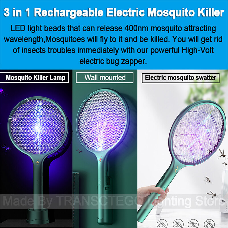 Lámpara antimosquitos, matamoscas eléctrico, repelente de mosquitos para moscas, matamoscas, Dropship