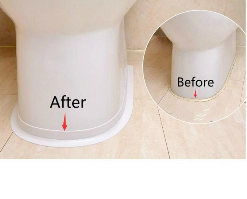 1 szt. PVC kuchnia wodoodporna i odporna na pleśń taśma kuchenna i toaletowa samoprzylepna szwa uszczelniająca szerokość 2.2cm