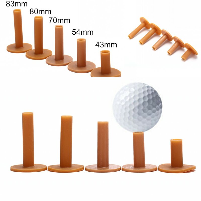 Rubber Golf Tee Holder 43/54/70/80/83mm Training Practice Tee Mat Golves Ball Hole Holders Beginner Practice Drop Shipping