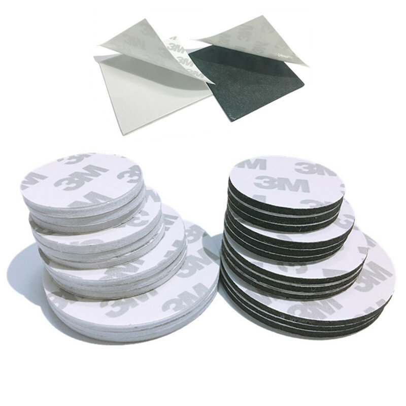 3M nastro biadesivo autoadesivo resistente schiuma bianca nera cuscinetto resistente montaggio quadrato rotondo adesivi per ufficio a casa AA508
