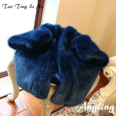 Tao Ting Li Na cappotto in pelliccia sintetica da donna di fascia alta di alta moda S104
