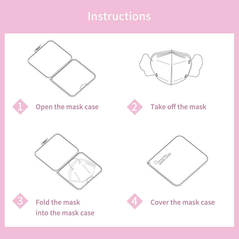 New Portable Moisture-proof Card Storage Box Safe Mask Case Storage Box Band-aid Bill Temporary Storage Folder