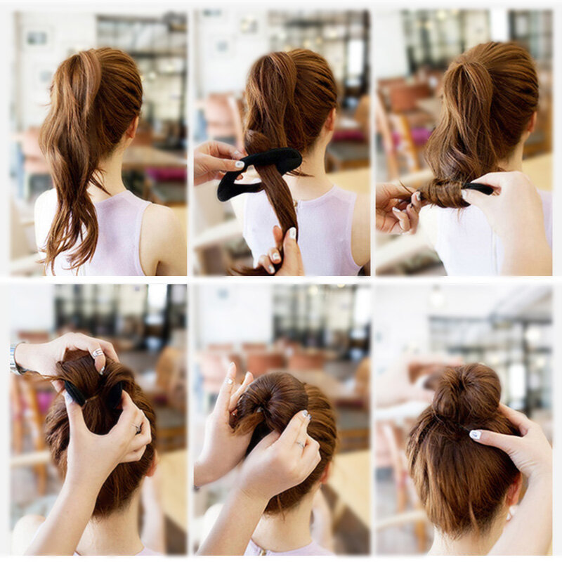 Menina bandana hairpins esponja acessórios para o cabelo multi tamanho diy ferramenta de faixa de cabelo headdressing dispositivo disco hairband