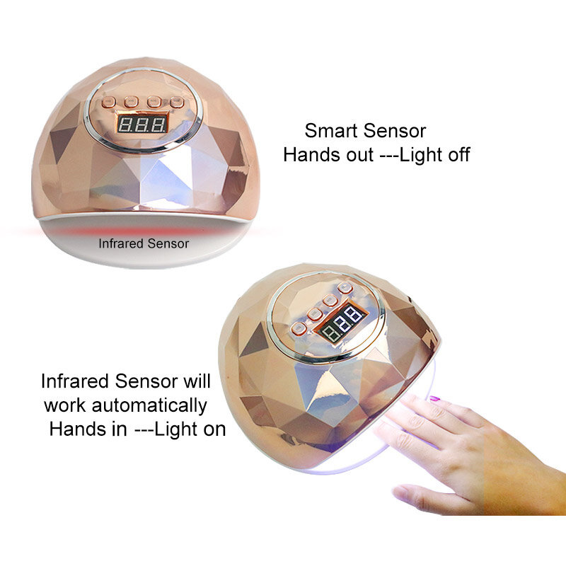 SUNONE-Lámpara profesional UV LED para esmalte de uñas, secador de uñas para manicura, 48W