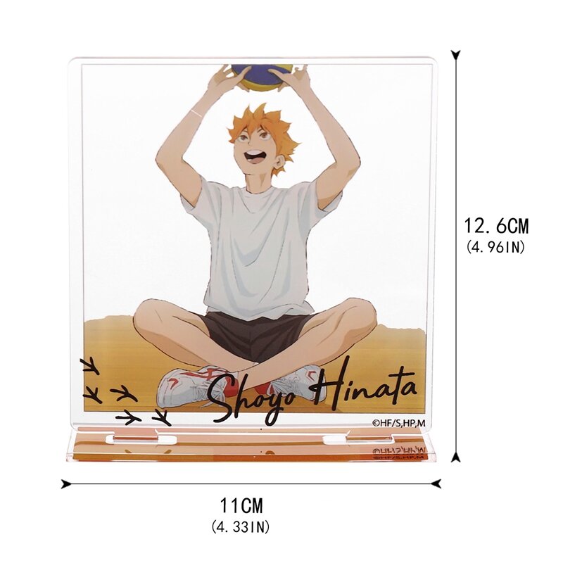 Anime haikyuu! Acrílico suporte modelo placa de mesa brinquedo duplo lado figuras impresso comic bition decoração decoração enfeites coleção