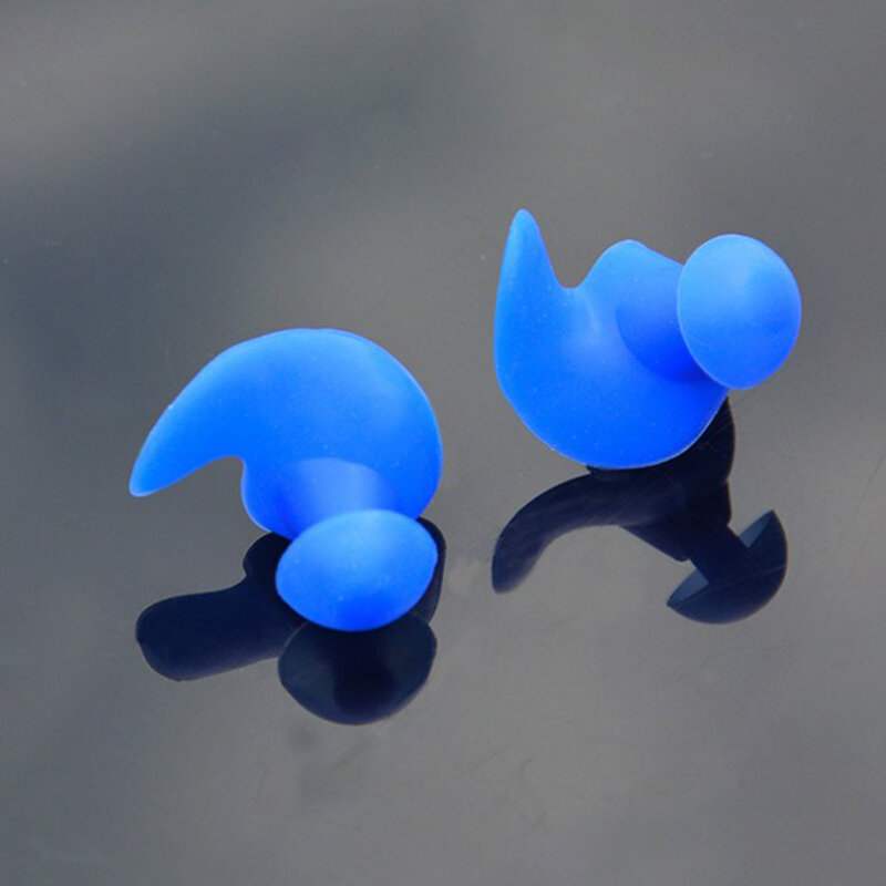 1Pairs Swim Ear Plugs Waterproof Silicone Earplugs Soft Flexible Ear Protector