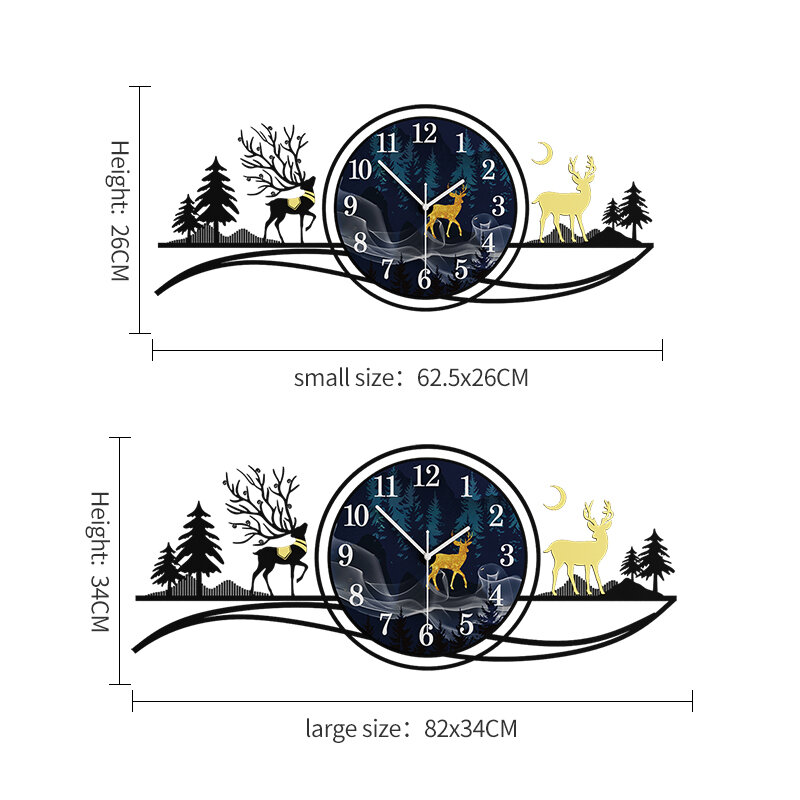 Horloge del quarzo della decorazione della casa interna della decorazione della parete della camera da letto dell'orologio di progettazione moderna creativa dell'orologio di grande parete di MEISD trasporto libero