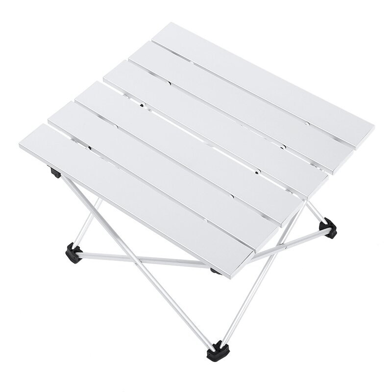 Mesa de Picnic de aleación de aluminio, escritorio plegable para exteriores, portátil, mini barbacoa, rectangular, antideslizante