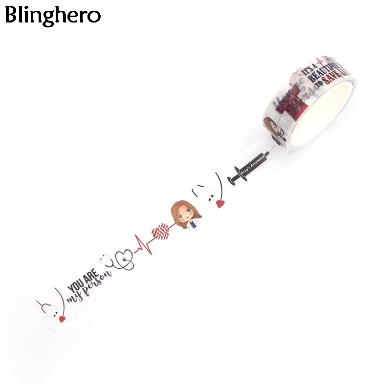 Blinghero 15mmX5m Friends TV Show Washi Tape Stylish Masking Tape Office Adhesive Tapes Stickers Papeleria Gift Papeleria BH0485