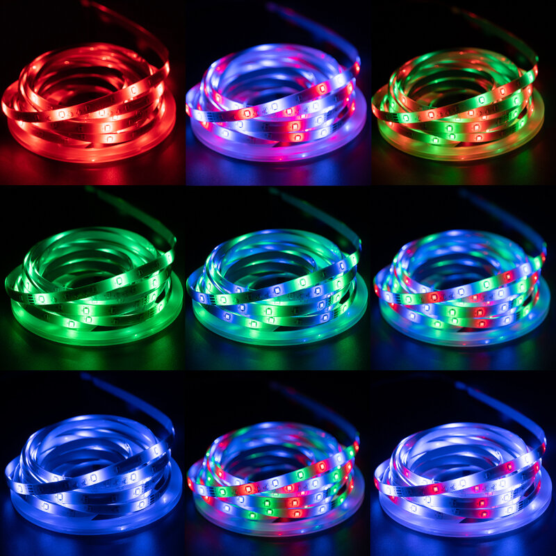 Dây Đèn LED Ánh Sáng Bluetooth USB Điều Khiển RGB 2835 5V Đèn Linh Hoạt Băng Nơ Diode Cho Tivi Đèn Nền Luz Phòng Ngủ lễ Hội Luces