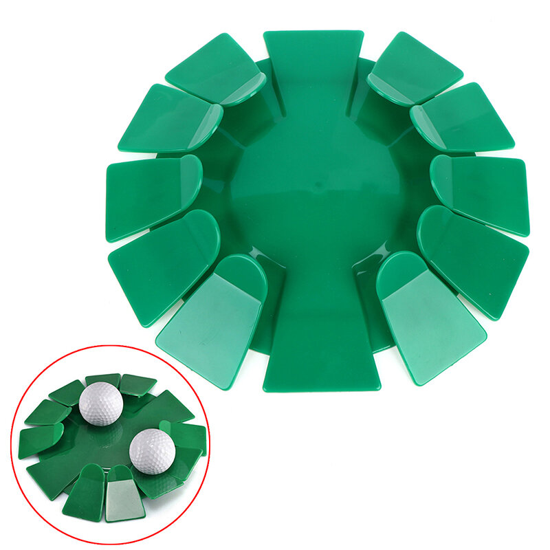 1 개 녹색 모든 방향 퍼팅 컵 골프 연습 구멍 훈련 보조 실내 야외 도구 도매 새로운 녹색