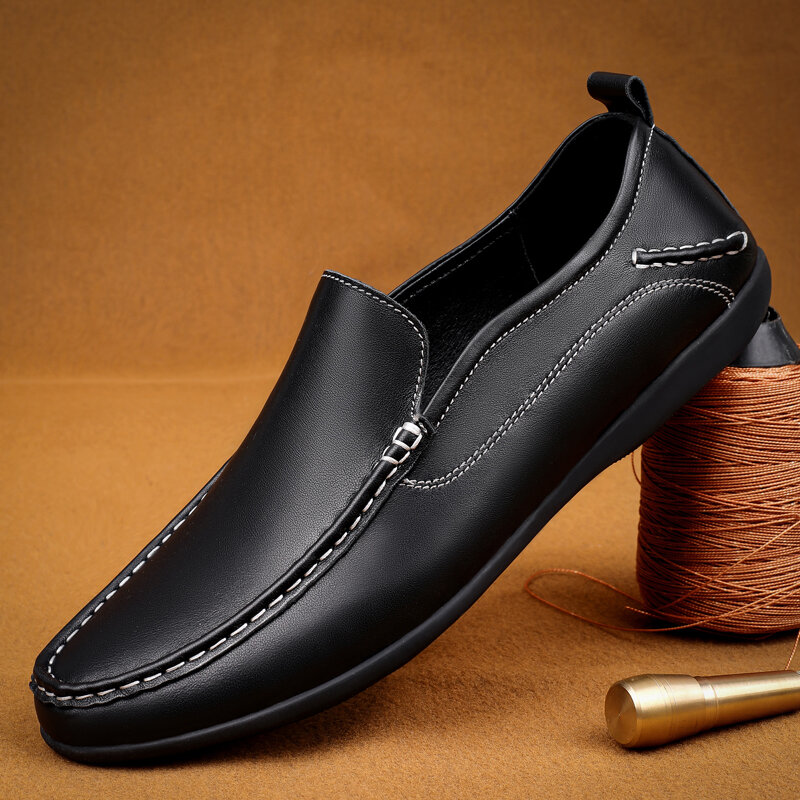 Scarpe a cuffia in pelle di vacchetta scarpe Casual comode in pelle alla moda fantasioso semplice conveniente bella azienda