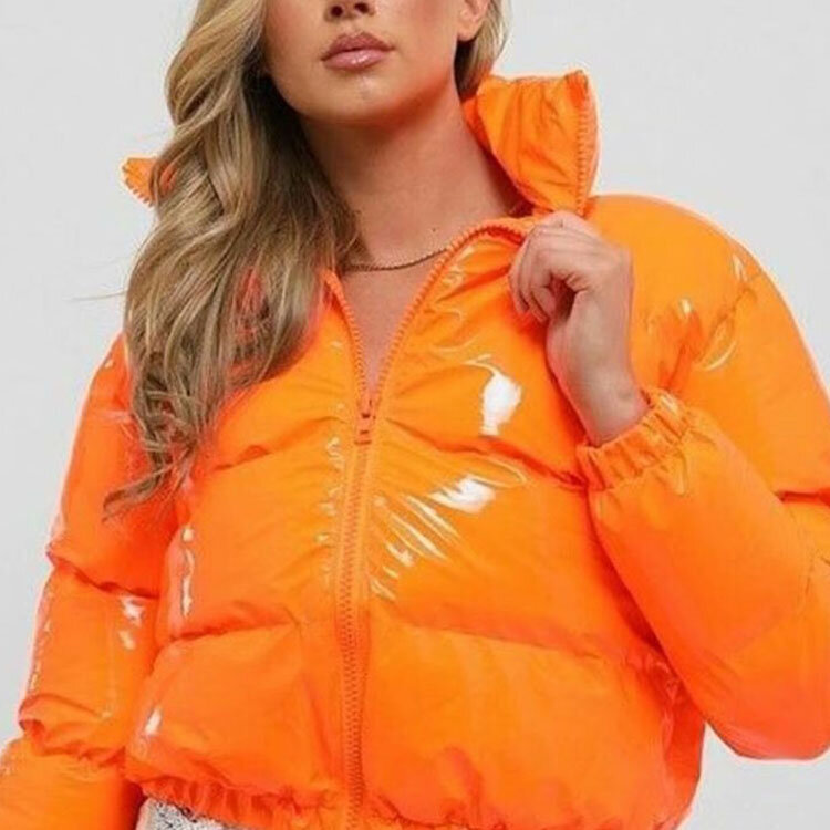 Женская однобортная куртка из искусственной кожи, Повседневная хлопковая куртка с длинным рукавом, Осень-зима 2021