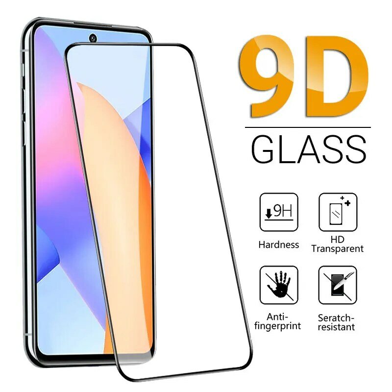 9D Full Cover Protective Glass For Huawei Honor 10 20 30 10X Lite Tempered Screen Honor 20s 30S 30i X10 Max 5G Safety Glass Flim