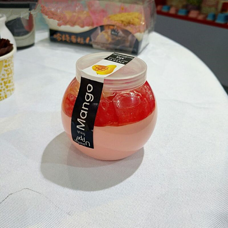 50pcs Di Alta qualità rotondo sveglio trasparente tazza di yogurt 160ml tazza di plastica piccolo budino di gelatina di frutta salsa di imballaggio tazze con coperchi