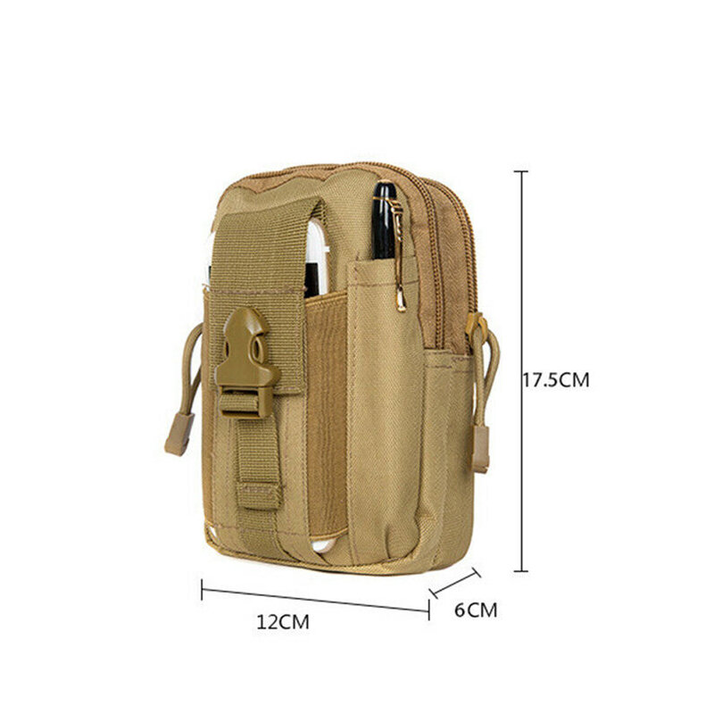 남성 야외 군사 전술 가방 카모 방수 허리 가방 군사 허리 팩 러닝 파우치 여행 다기능 캠핑 가방