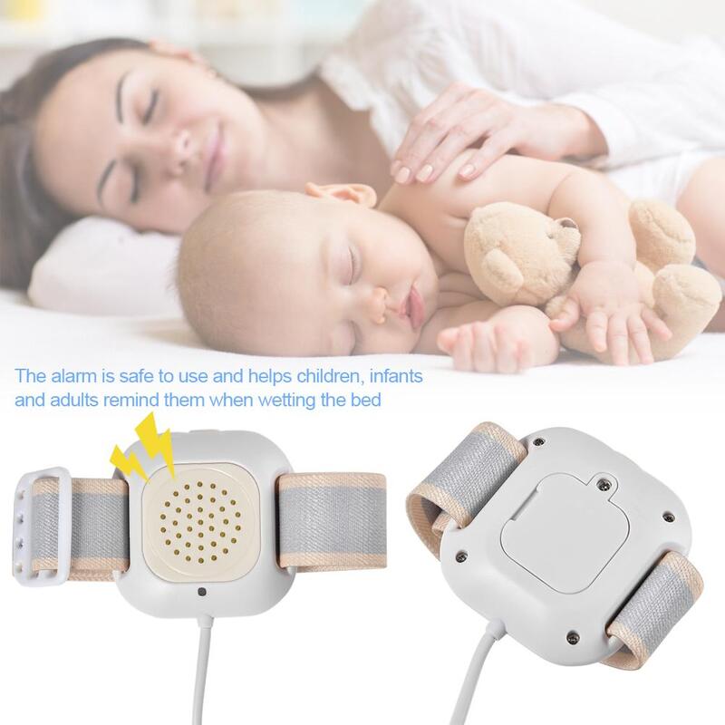 Professionele Arm Slijtage Bedplassen Sensor Alarm Voor Baby Peuter Volwassenen Zindelijkheidstraining Natte Herinnering Slapen Enuresis Plaswekker