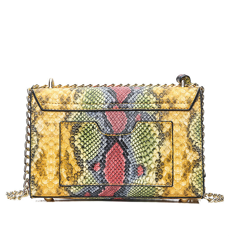 Moda łańcuszek mała torba na ramię damskie serpentynowe torby projektant luksusowe najwyższej jakości torebki torba damska modne torebki