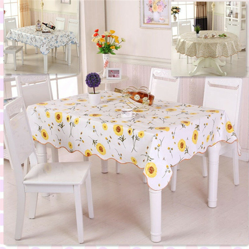 1PCS Waterproof Tablecloth Christmas Home PVC Table cover Kitchen Table Clothes For Dining Table tafelkleed kerst nappe pvc E052