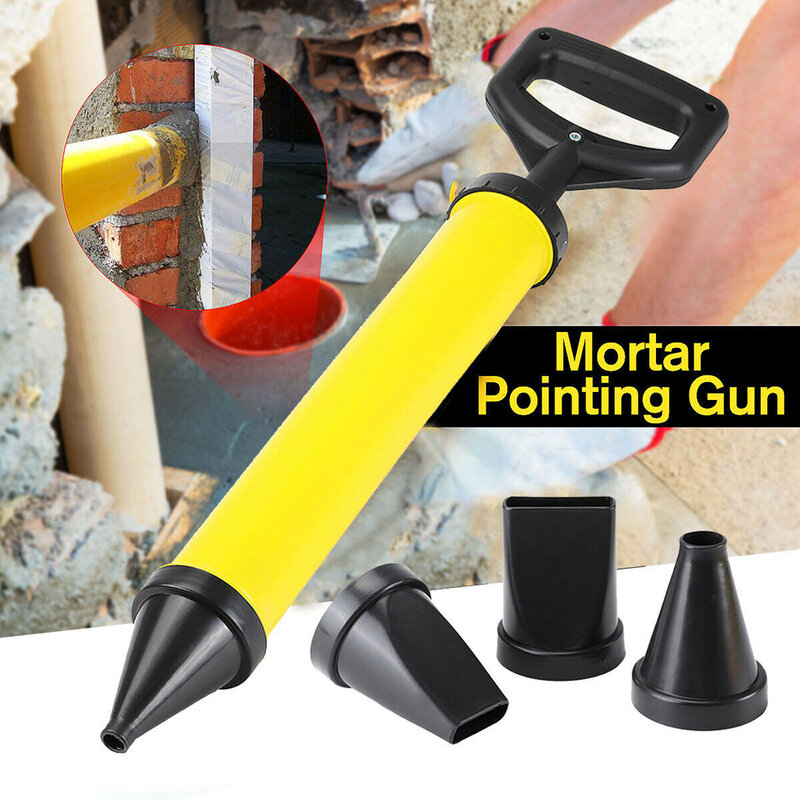 Alta qualidade calafetagem arma de cimento bomba cal rebocando argamassa seringa aplicador grout ferramentas enchimento com 4 bicos
