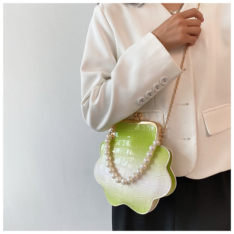 Bolso cruzado pequeño de perlas para mujer, monedero y bolso de mano con diseño de piedras de lujo para fiesta, 2021