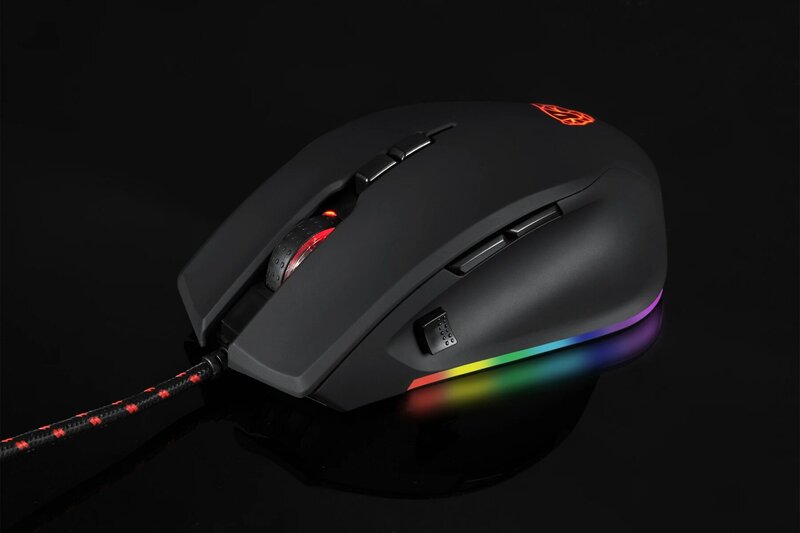 Motospeed V80 5000DPI Optical RGB Backlight USB Wired Gaming Mouse PMW3325 Ergonomic Gamer Mice for PC Laptop