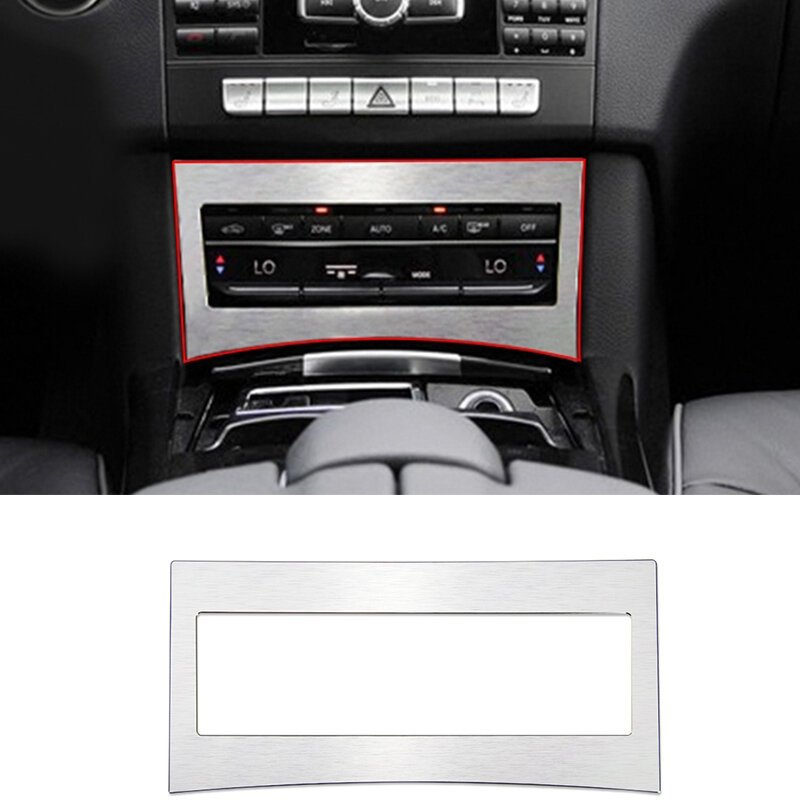 لمرسيدس بنز E الفئة W212 الداخلية تقليم تكييف الهواء CD التحكم زر زخارف اللوحات غطاء اكسسوارات السيارات التصميم