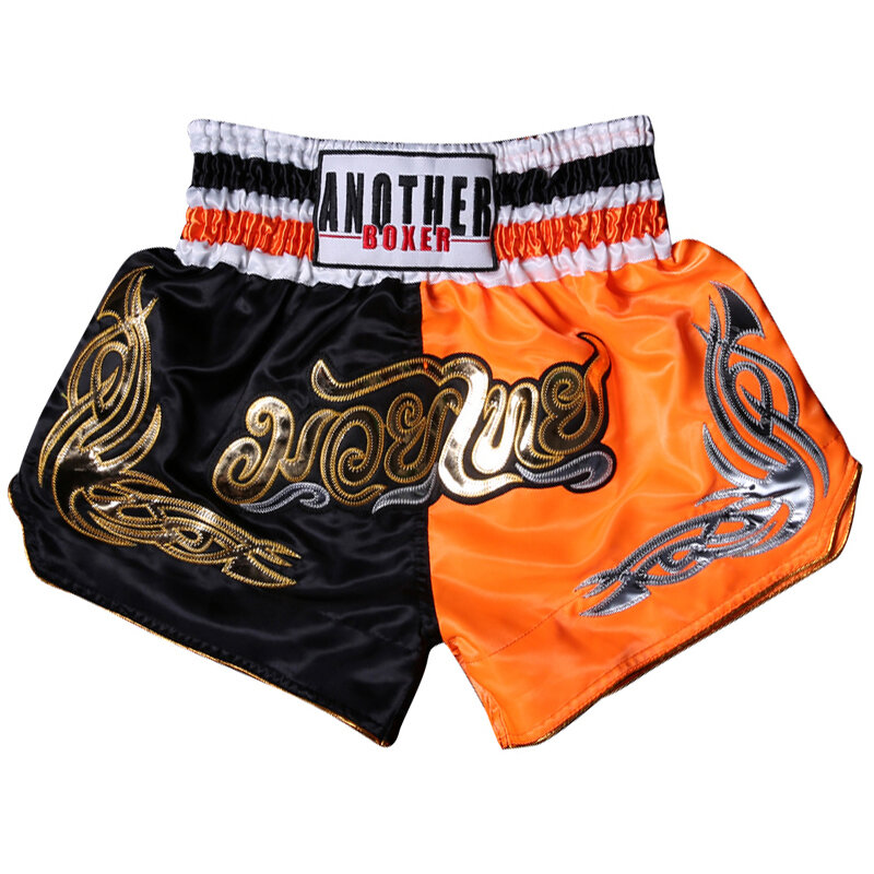 Pantalones cortos Kickboxing Fight Tiger Muay Thai para adultos y niños, bañadores de boxeo transpirables ligeros, pantalones cortos de Sanda MMA con estampado