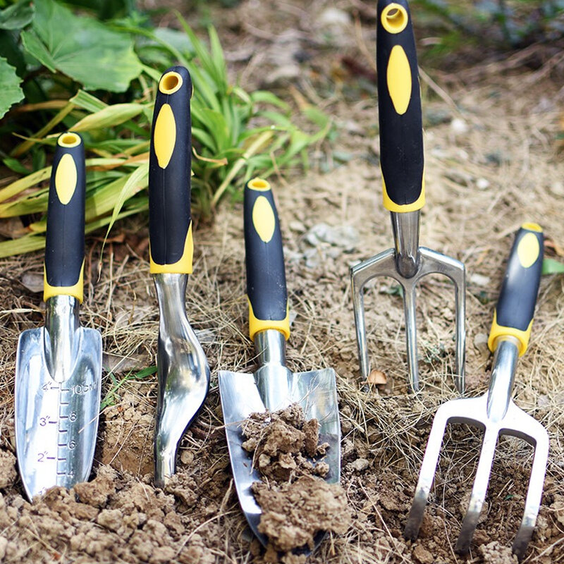 5 sztuk zestaw stopu aluminium ogród sadzenia pielenie narzędzie do pielenia luźne przesadzanie gleby wysokiej jakości odporne na rdzę i silne