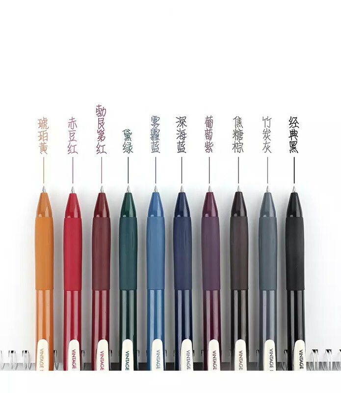 Snel Droog Retro Kleur Gel Inkt Pennen 0.5Mm Vintage Pennen Voor Journaling Diy Gift Card Kleurplaten Tekening School Kantoor levert
