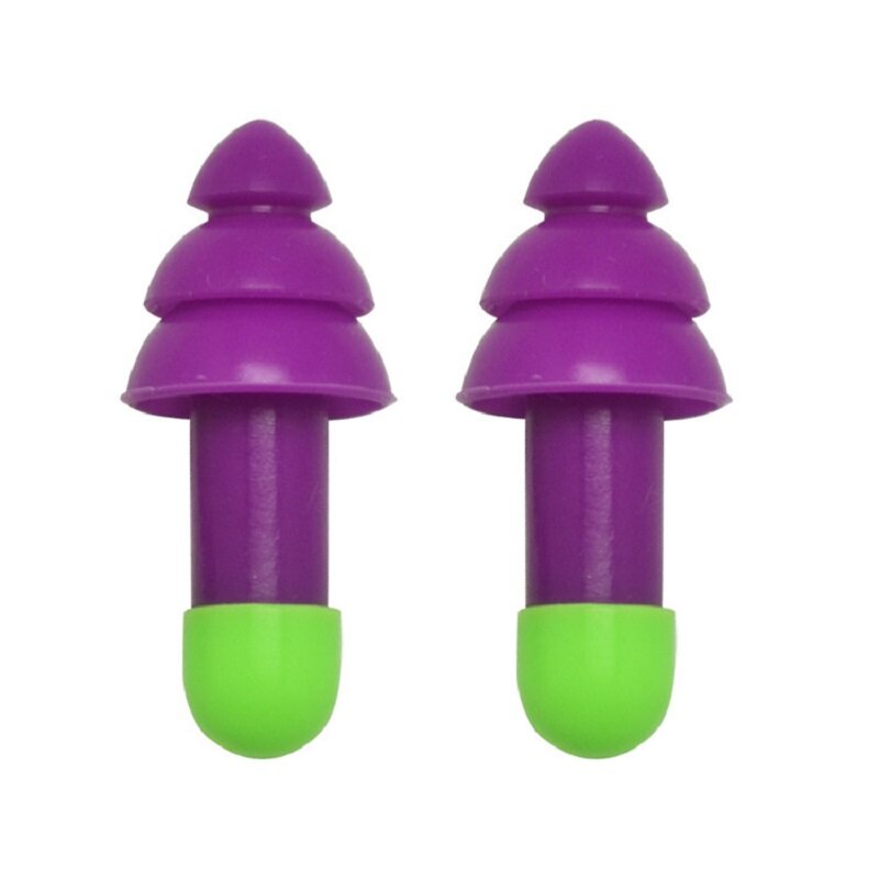Трехслойные силиконовые наушники в форме рождественской елки с ручкой водонепроницаемые и шумостойкие
