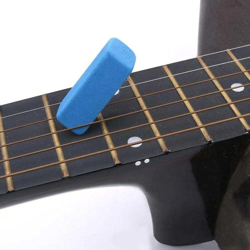 Borracha de borracha da corda da guitarra para cordas da guitarra traste fios limpeza escova removedor ferrugem substituição acessórios musicais kit