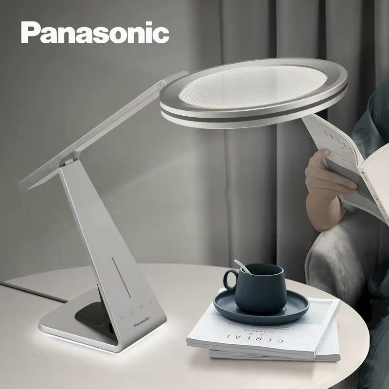Panasonic LED Desk Lamp with USB Charging Port Table Night Light Touch Dimming Study Lamp for Bedroom Bedside Reading