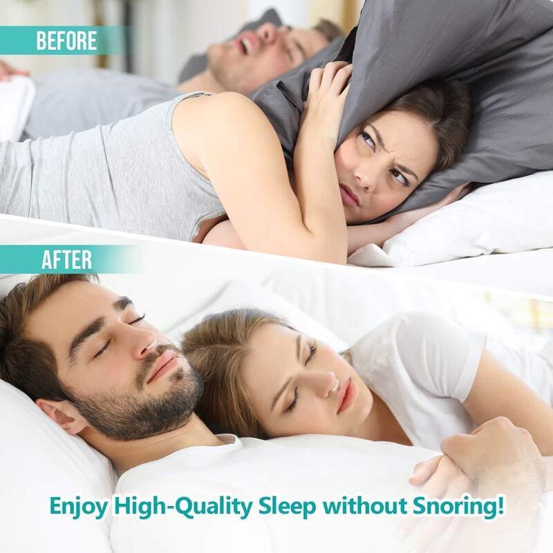 Silicone Magnetische Anti Snore Stop Snurken Nose Clip Sleep Lade Slapen Aid Apneu Guard Night Apparaat Met Case HANW88
