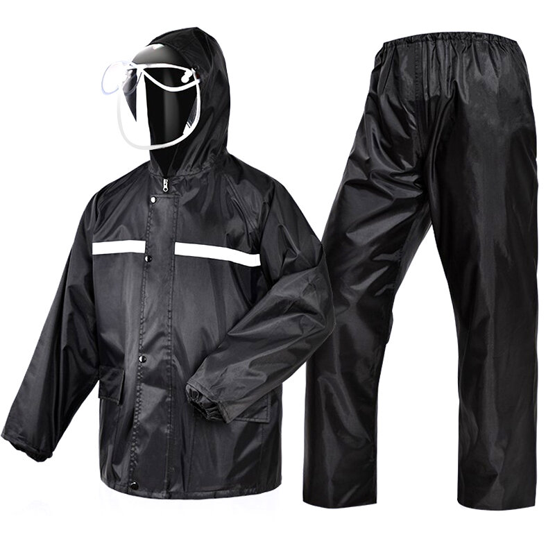 Eliteson-chubasquero de motocicleta para hombre y mujer, pantalones de lluvia impermeables, trajes de lluvia, chaquetas de Motocross para montar en bicicleta