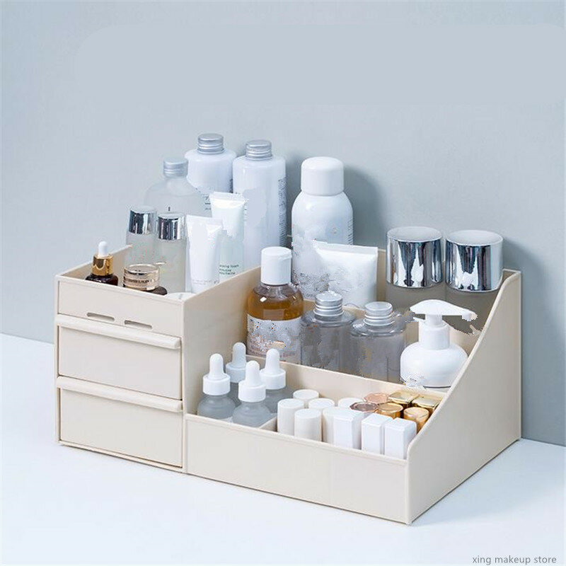 Caixa organizadora e de armazenamento, para maquiagem, jóias e esmaltes de unhas, com gavetas, grande capacidade 30