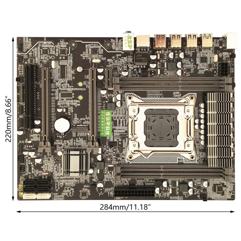Enchufe estándar X79Z LGA2011, Moterboard ATX, SATA3, HDD, M.2, NVME, SSD, memoria DDR3