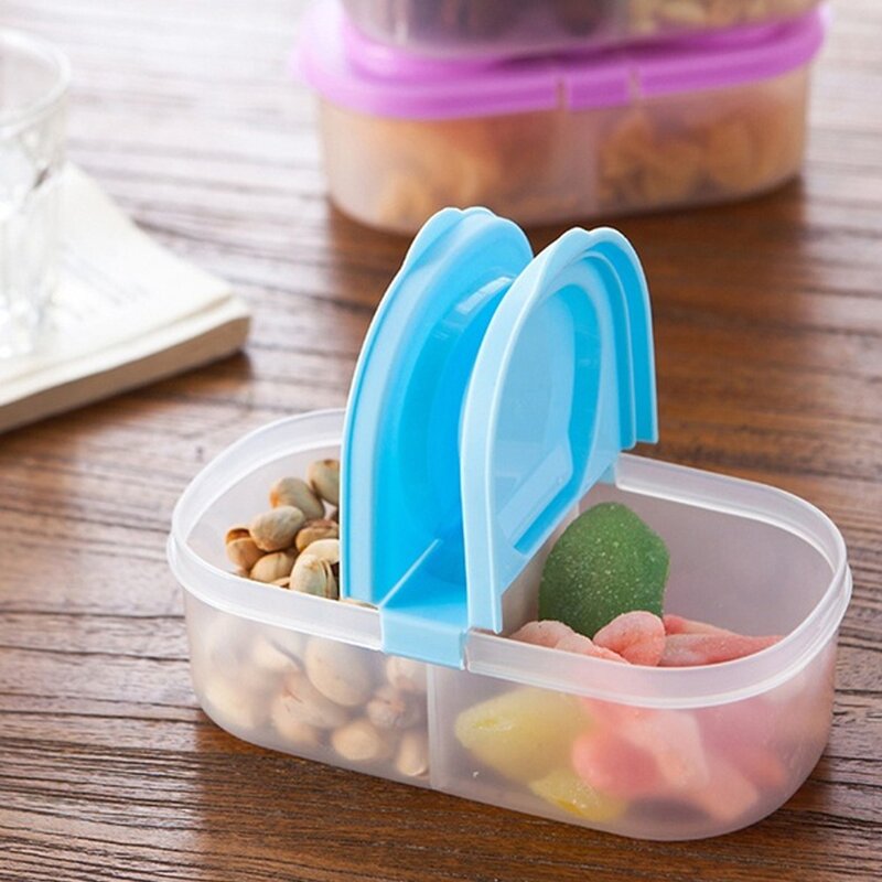 حاوية المطبخ البلاستيكية الطازجة تخزين المواد الغذائية صندوق صلصة مع الأغطية