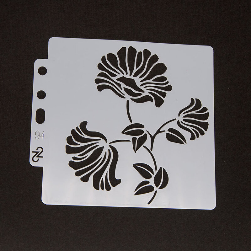 14*13Cm Bunga DIY Layering Stensil Lukisan Dinding Scrapbook Mewarnai Embossing Album Dekoratif Kartu Template
