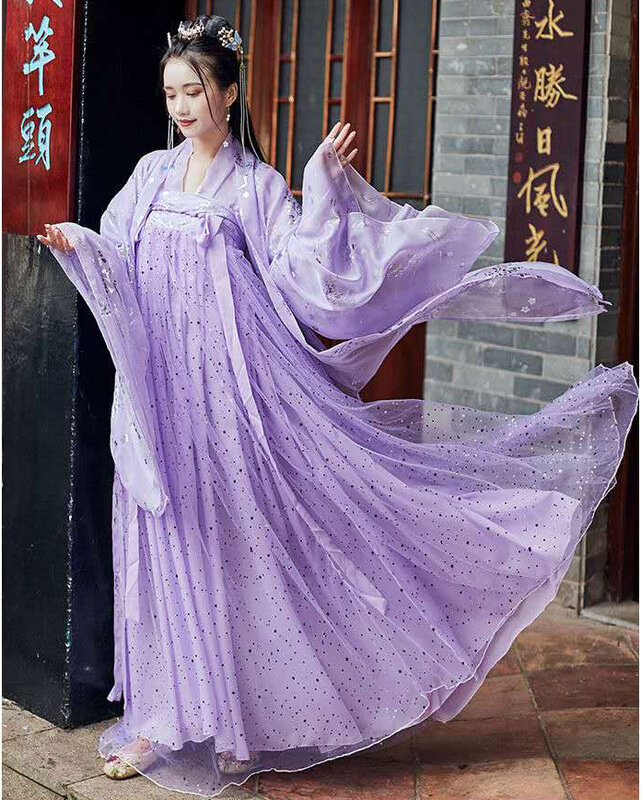 Vestido Kimono de fantasía para mujer, traje de fantasía de estilo tradicional antiguo, traje chino de la Dynasty Tang, Hanfu, de talla grande