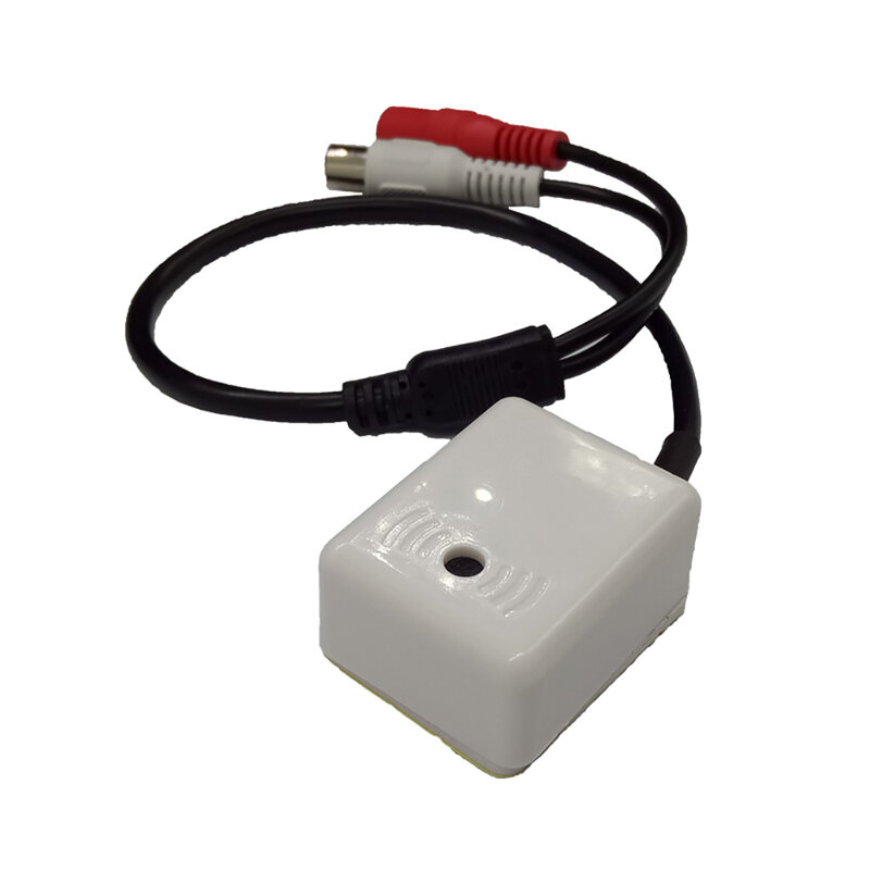 Evolylcam mini microfone de áudio para sistema de câmera de segurança dvr cabo cctv microfone sinal som dispositivo ampla gama alta sensível