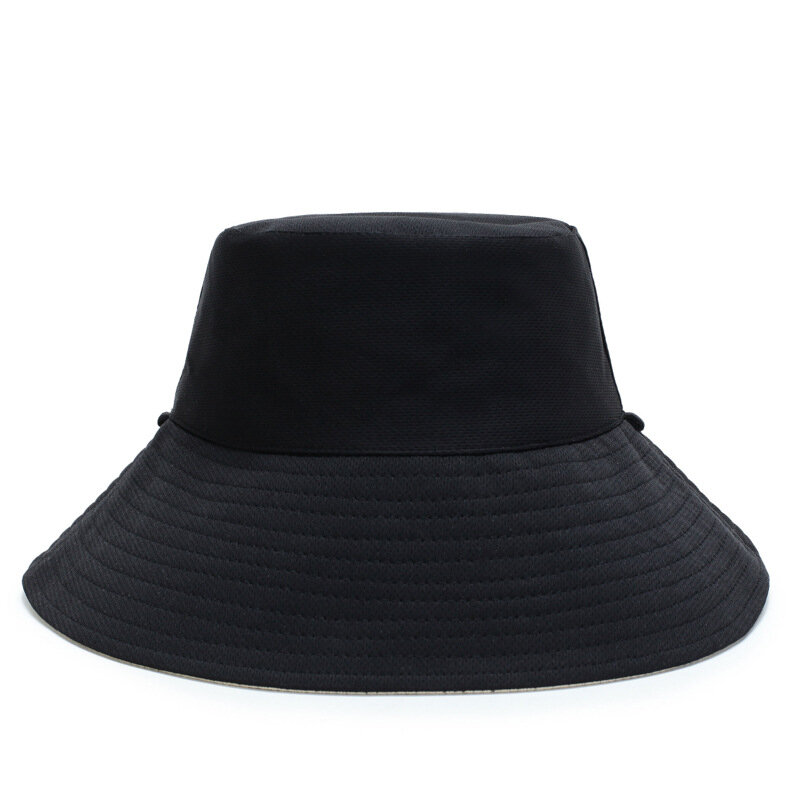 Codzienne bawełniane kapelusze wiadro Unisex modne lekkie letnie wakacje na plaży kapelusz jednokolorowe szerokie rondo kapelusz przeciwsłoneczny