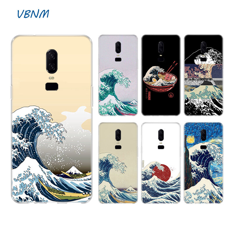 Great Wave off Kanagawa Japan Fundas Riverdale Silicone Phone Case For OnePlus One Plus 1+ 8 7T 7 Pro 6 6T 5 5T 3 3T Coque Cover