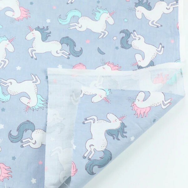 Unicorn 100% Cotton Printed Fabric For Quilting Kids Patchwork Cloth DIY Sewing Fat Quarters Material For Baby&Child