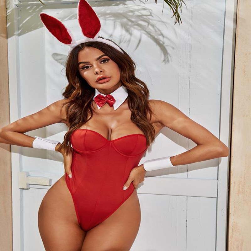 Sexy lingerie europea e americana sexy bunny girl abito sexy gioco uniforme costume di Halloween per le donne